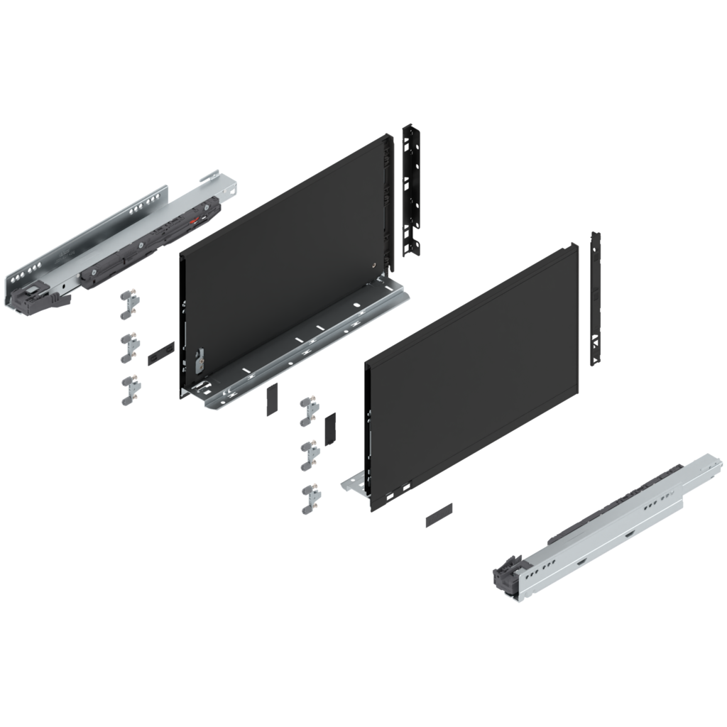 LEGRABOX pure complete set, drawer height F (257.0 mm)