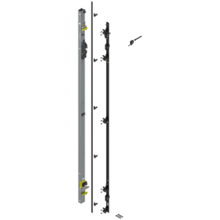 REVEGO uno Hinge bracket set left, pocket height 2107-2256 mm