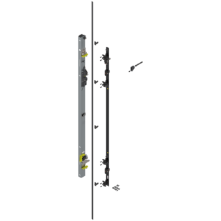 REVEGO uno Hinge bracket set left, pocket height 1507-1656 mm