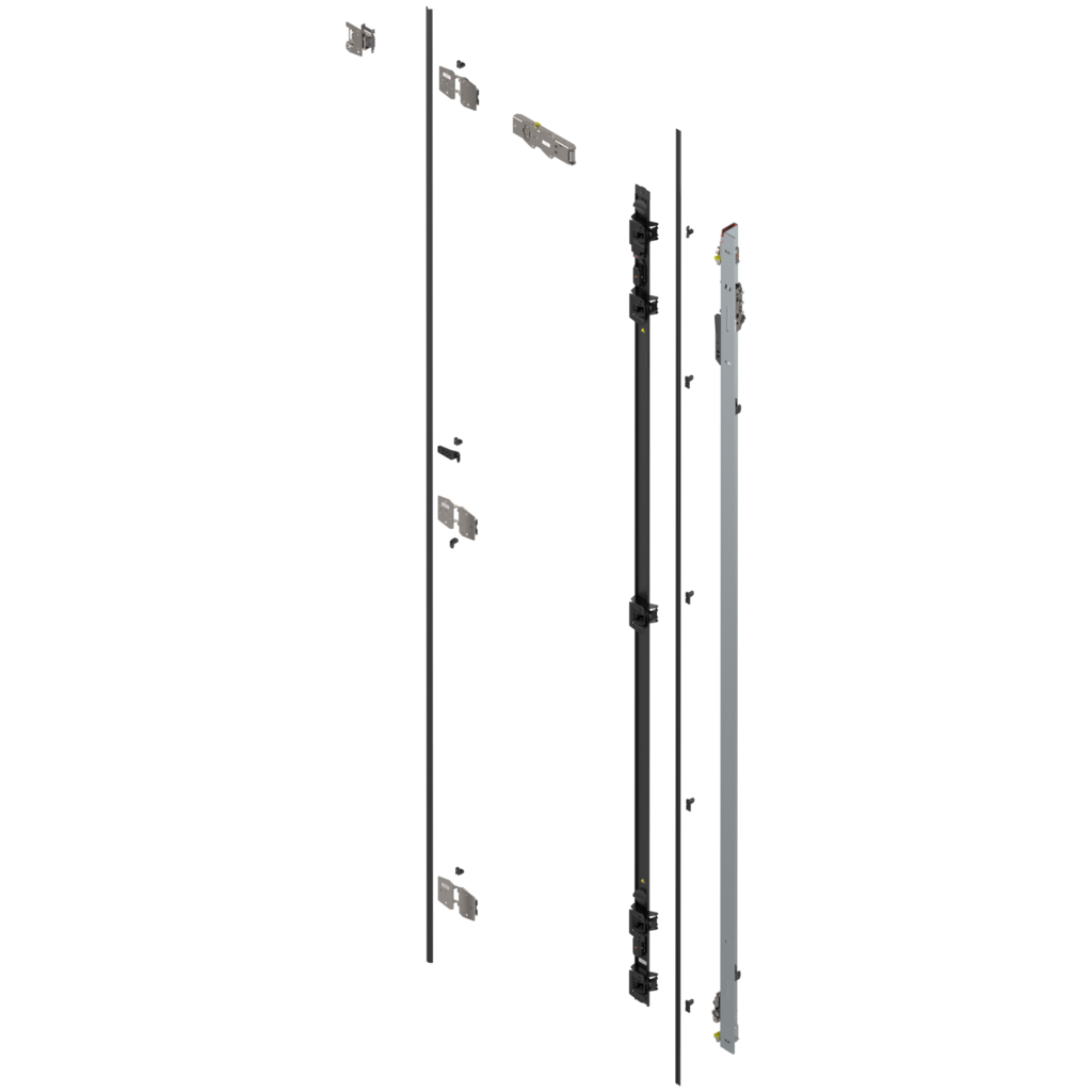 REVEGO duo hinge bracket set right length 2550 mm