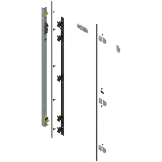 REVEGO duo Hinge bracket set left, pocket height 2107-2256 mm