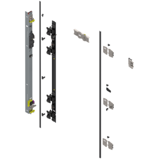 REVEGO duo Hinge bracket set left, pocket height 1357-1506 mm