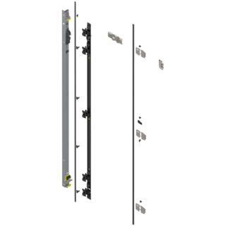 REVEGO duo Hinge bracket set left, pocket height 2407-2556 mm