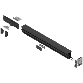 REVEGO duo assembly set for double and single door combined, length 742 mm, left