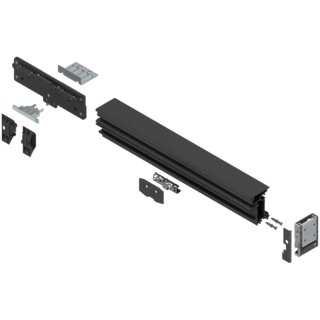 REVEGO duo assembly set for double and single door combined, length 542 mm, left