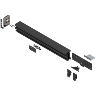 REVEGO duo assembly set for double and single door combined, length 542 mm, right