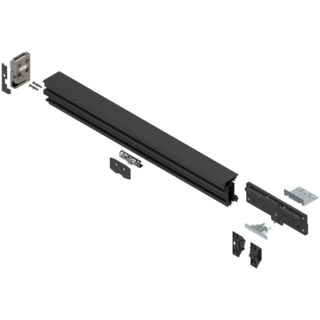 REVEGO duo assembly set for double and single door combined, length 742 mm, right