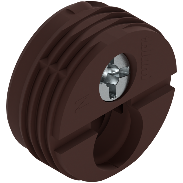 Cabinet connectors knock-in, brown