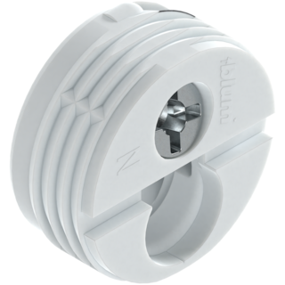 Cabinet connectors knock-in, white