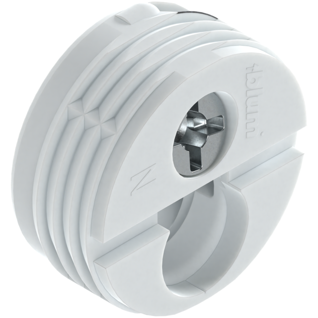 Cabinet connectors knock-in, white