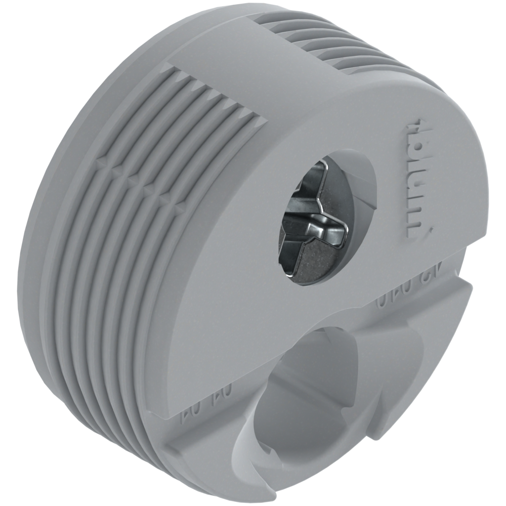 Connector housings knock-in, RAL 7035 light grey