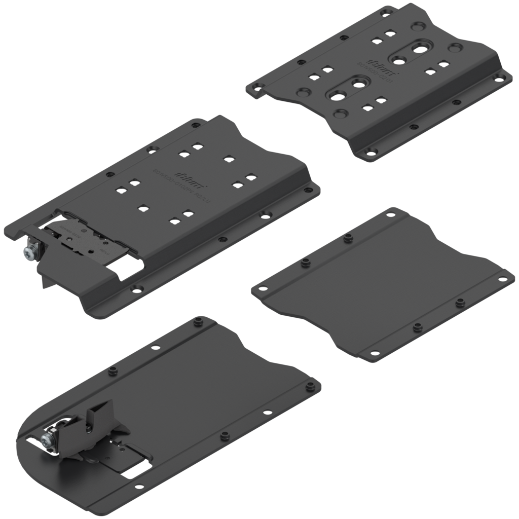 REVEGO uno pocket connector set right / suitable for pocket application worktop-mounted cabinet / pocket side thickness 15-19 mm