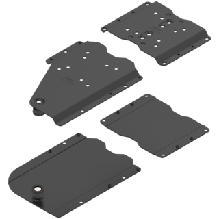 REVEGO duo pocket connector set right / pocket design worktop-mounted cabinet / pocket side thickness 18-19 mm