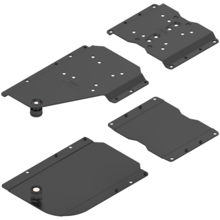 REVEGO duo pocket connector set left / pocket design worktop-mounted cabinet / pocket side thickness 15-17 mm