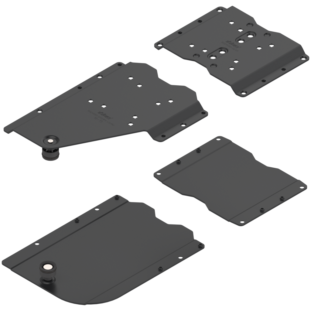REVEGO duo pocket connector set left / suitable for pocket application worktop-mounted cabinet / pocket side thickness 18-19 mm