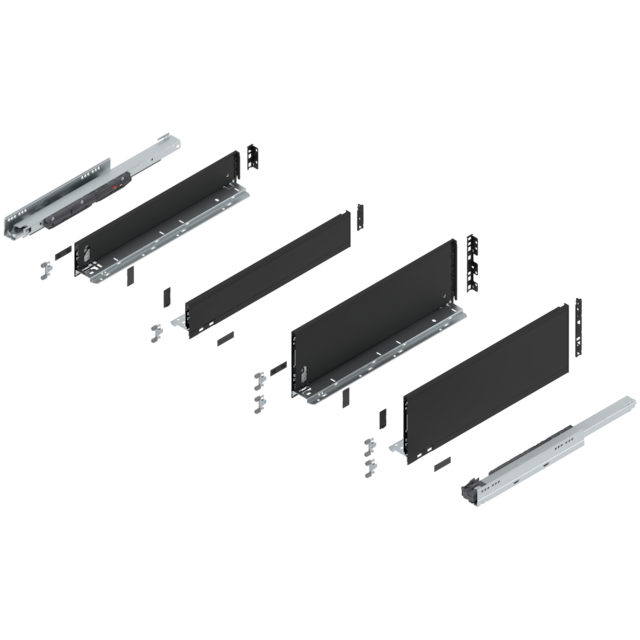 LEGRABOX pure SPACE TWIN complete set NL = 500 mm
