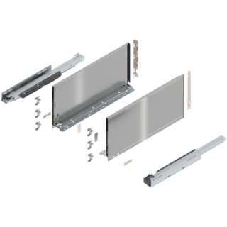 LEGRABOX pure complete set, drawer height F (257.0 mm)