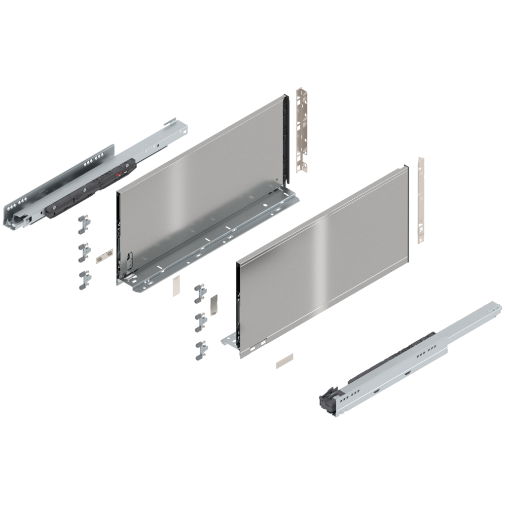 LEGRABOX pure complete set, drawer height F (257.0 mm)