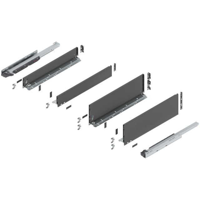LEGRABOX pure SPACE TWIN complete set NL = 550 mm