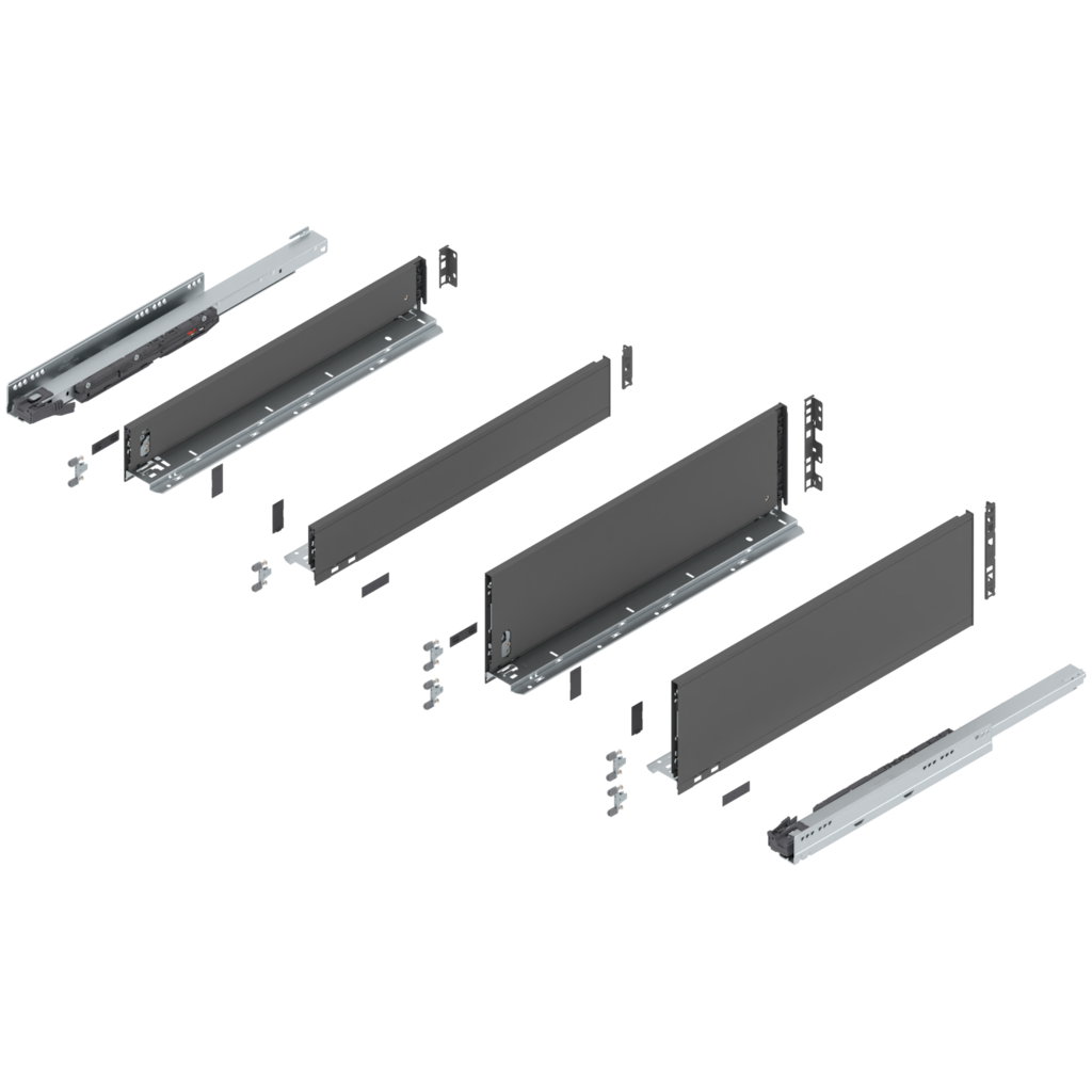 LEGRABOX pure SPACE TWIN complete set NL = 550 mm