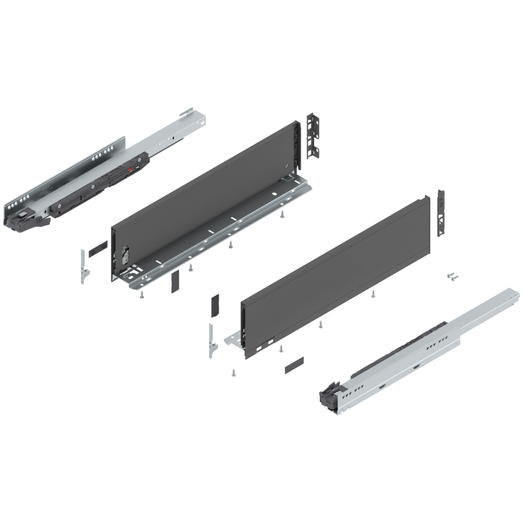 LEGRABOX pure complete set drawer height K (142.0 mm)