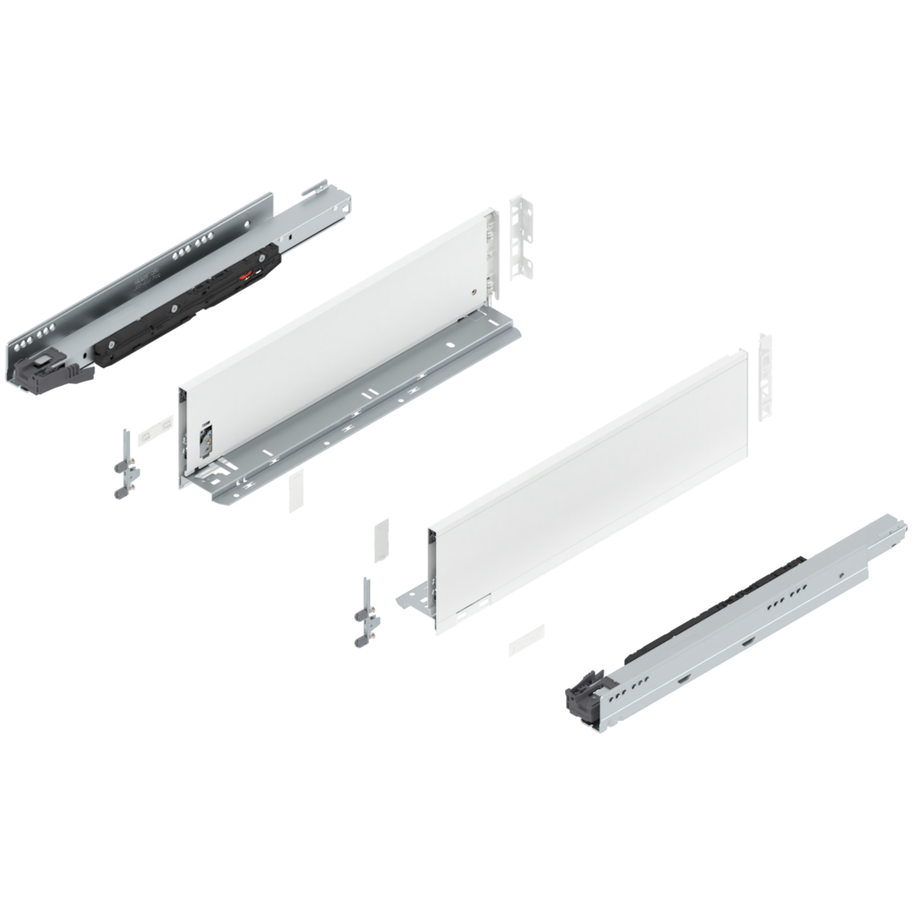 LEGRABOX pure complete set drawer height K (142.0 mm)