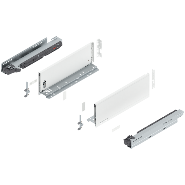 LEGRABOX pure complete set drawer height K (142.0 mm)