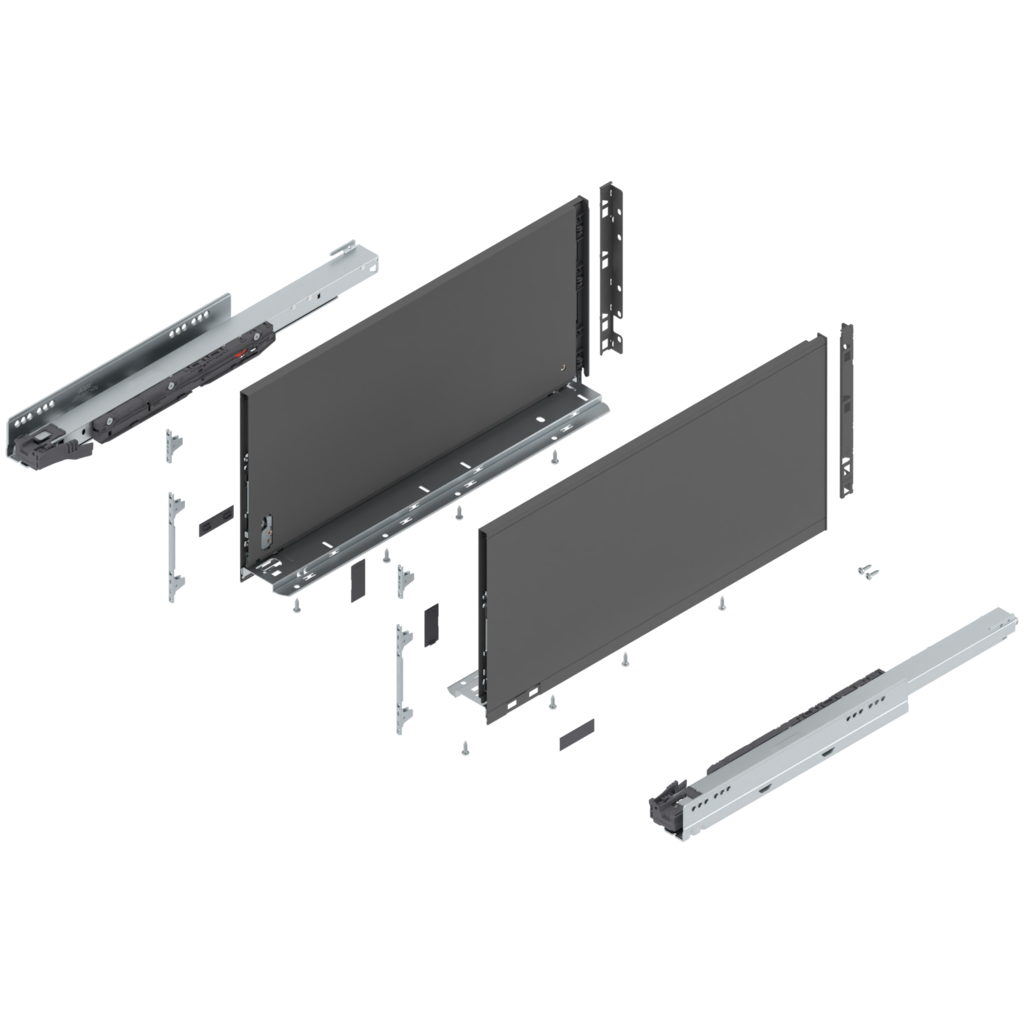 LEGRABOX pure complete set drawer height F (257.0 mm)