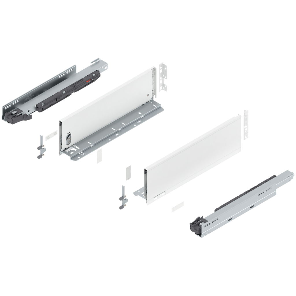 LEGRABOX pure complete set drawer height K (142.0 mm)