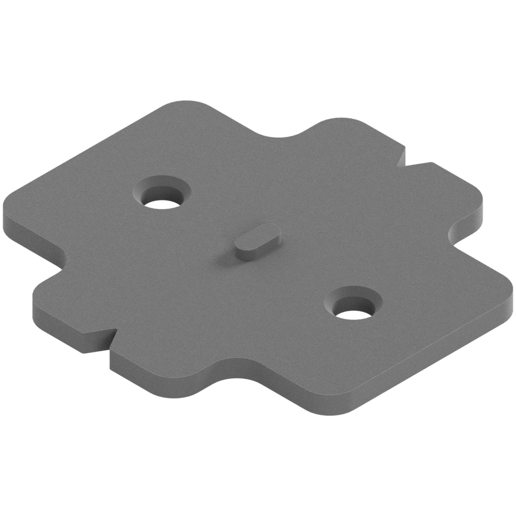 CLIP mounting plate spacing for screwing on