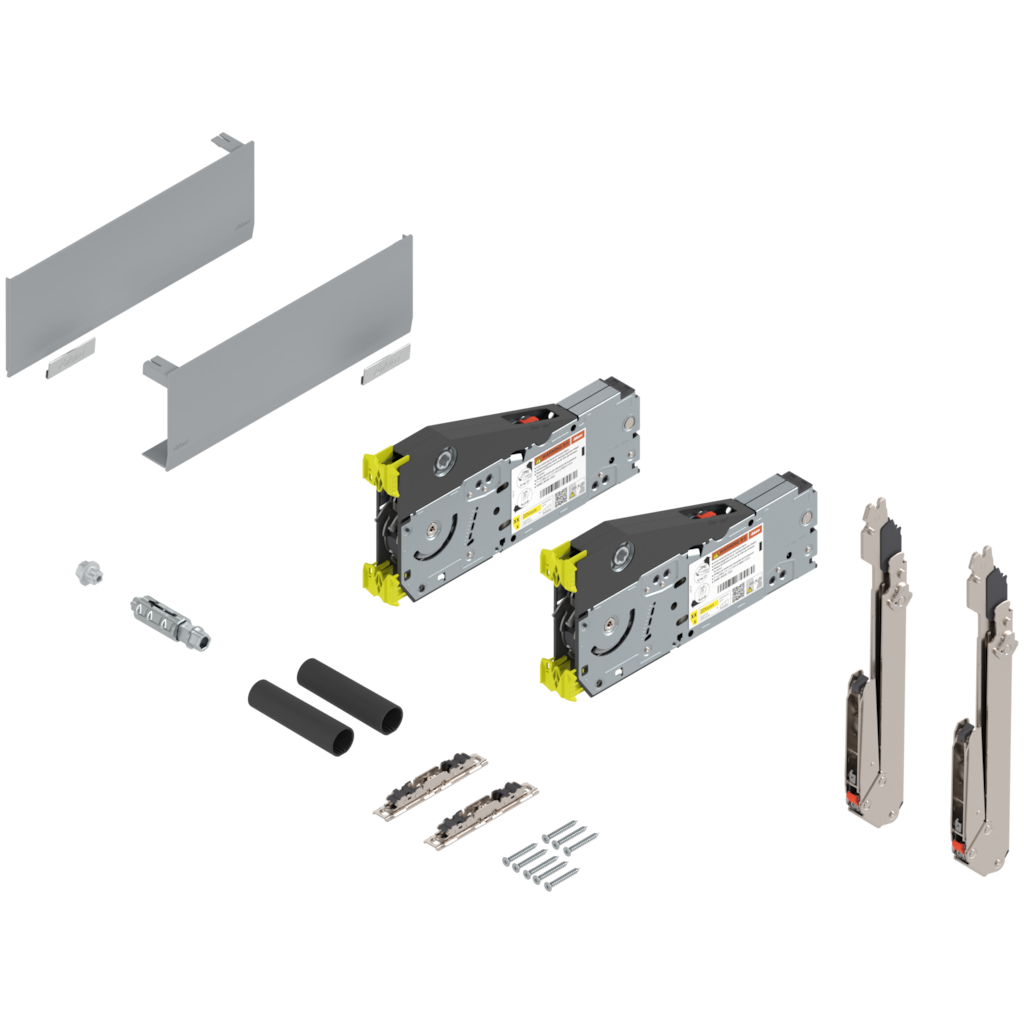 AVENTOS HL top Komple set, endüstriyel ambalaj, Entegre BLUMOTION / SERVO-DRIVE için uygun
