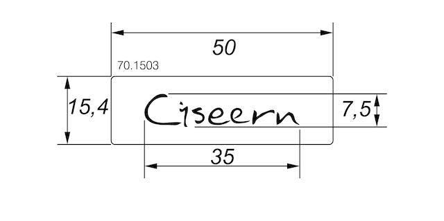Hinge arm cover cap, customised Ciseern