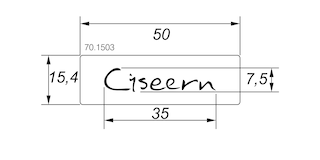 Hinge arm cover cap, customised Ciseern