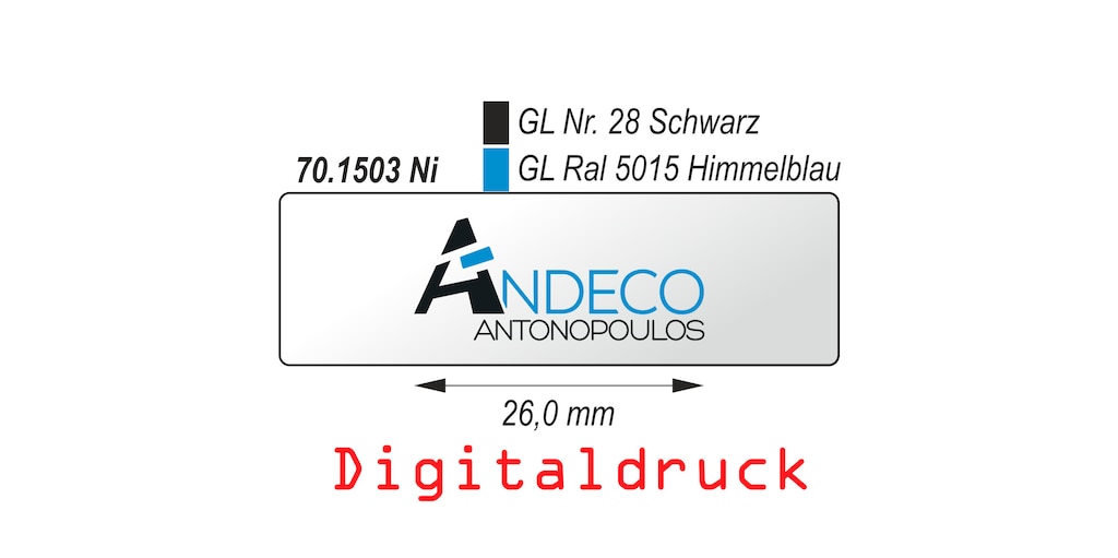 Hinge arm cover cap, customised ANDECO ANTONOPOULOS