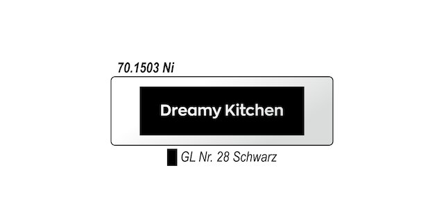 Hinge arm cover cap, customised Dreamy Kitchen