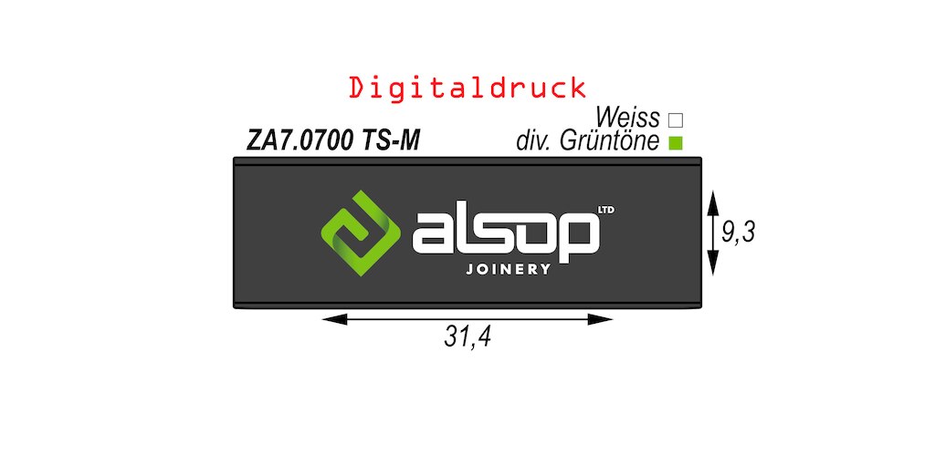 LEGRABOX branding element N, M, K, C, F, logo customised alsop JOINERY LTD