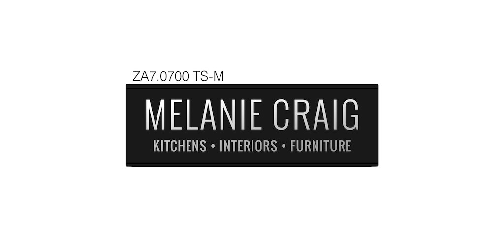 LEGRABOX branding element N, M, K, C, F, logo customised MELANIE CRAIG KITCHENS INTERIORS FURNITURE