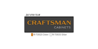 LEGRABOX branding element N, M, K, C, F, logo customised CRAFTSMAN CABINETS