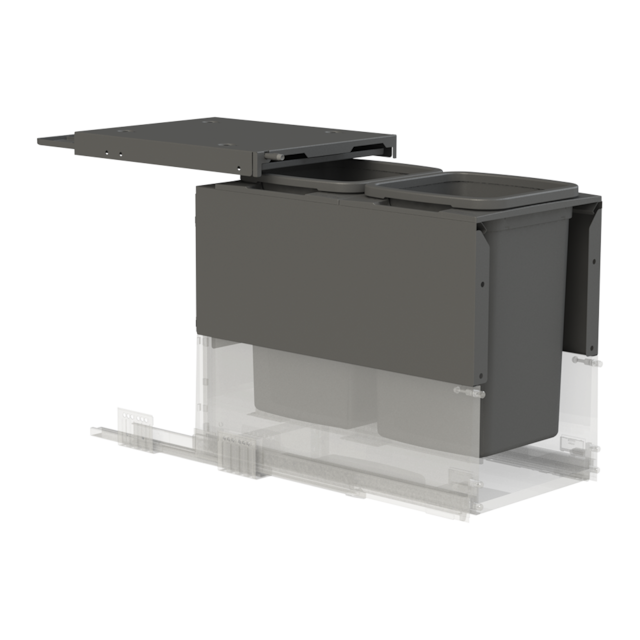 Concelo entro waste bin set 2 x 16 l