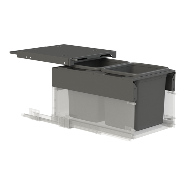 Concelo entro waste bin set 2 x 15 l