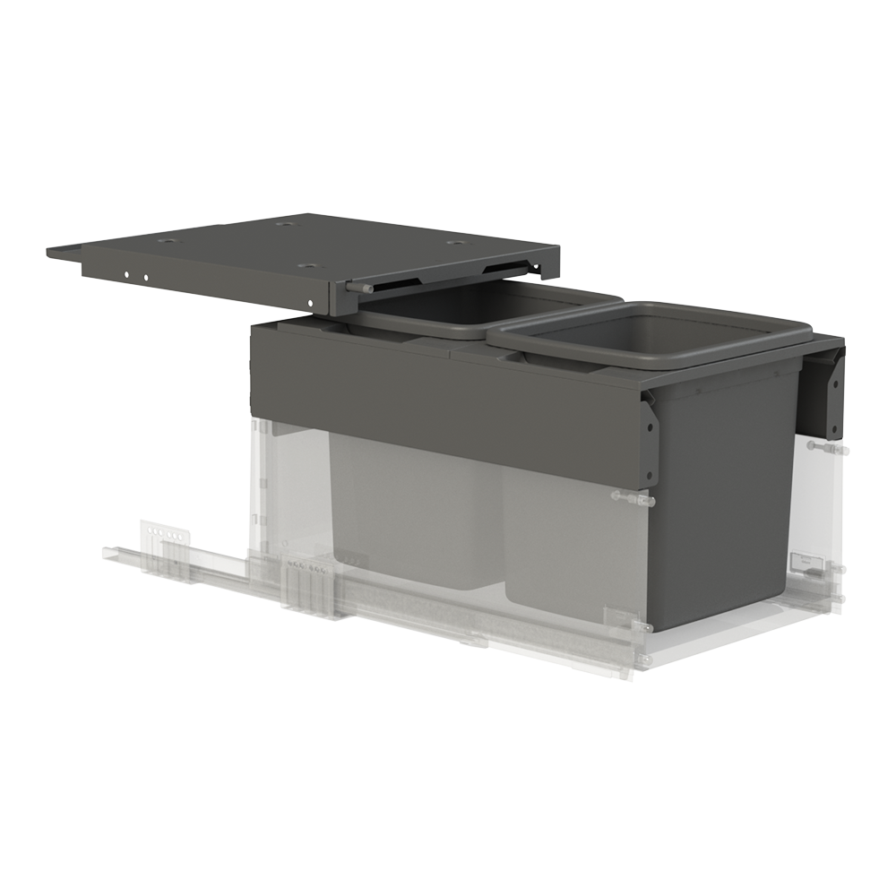 Concelo entro waste bin set 2 x 15 l
