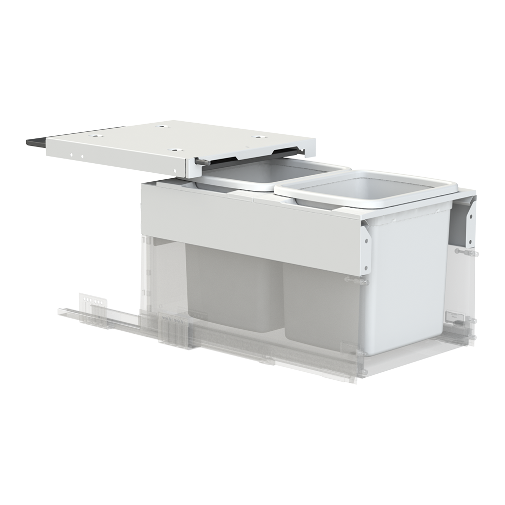 Concelo entro waste bin set 2 x 15 l