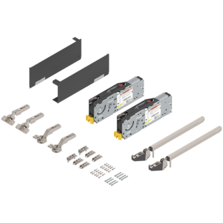AVENTOS HF top Komple set, endüstriyel ambalaj, Entegre BLUMOTION / SERVO-DRIVE için uygun