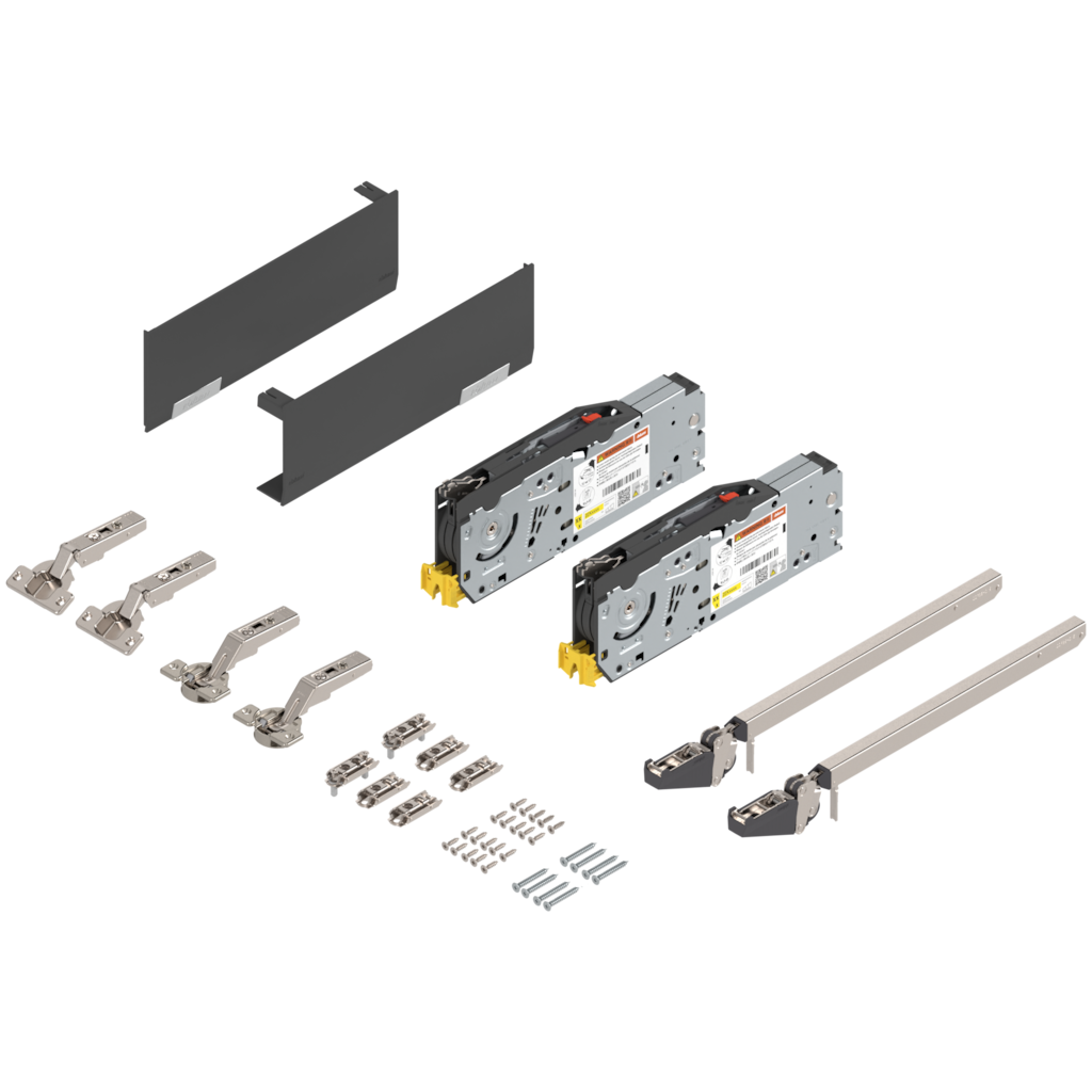 AVENTOS HF top Komple set, endüstriyel ambalaj, Entegre BLUMOTION / SERVO-DRIVE için uygun