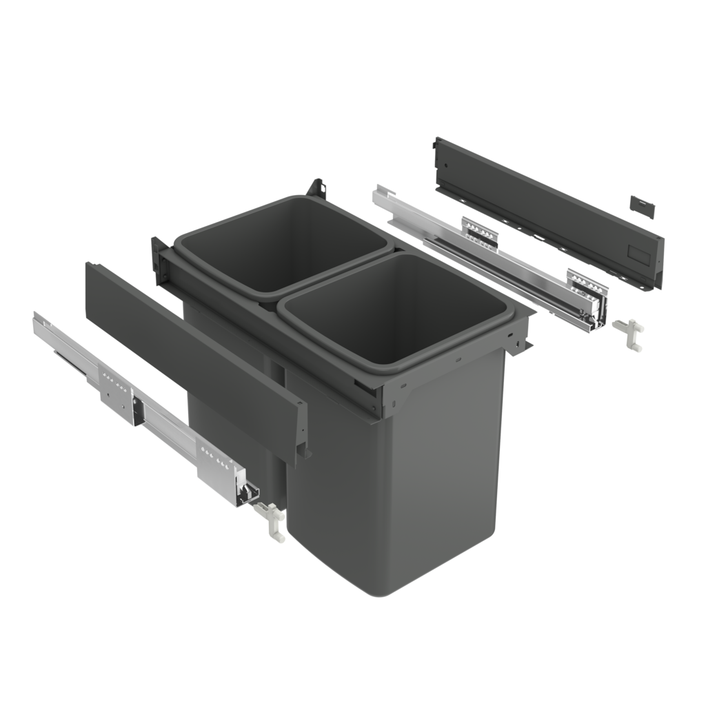 Over extension, 550 mm NL, 70 kg, 2 x 20 l, waste solution