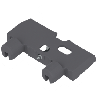 Base support bracket for knocking in and screwing