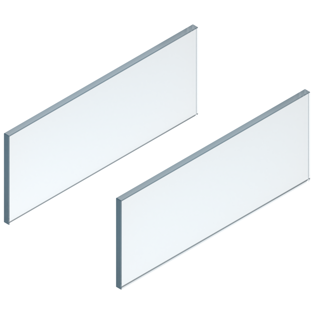 LEGRABOX free design element side mounted clear, logo plain 
