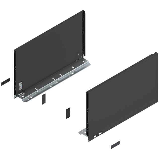 LEGRABOX pure drawer side set height F