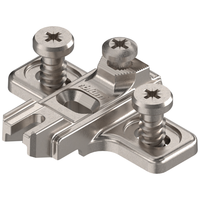 MODUL mounting plate cruciform blind corner hinge