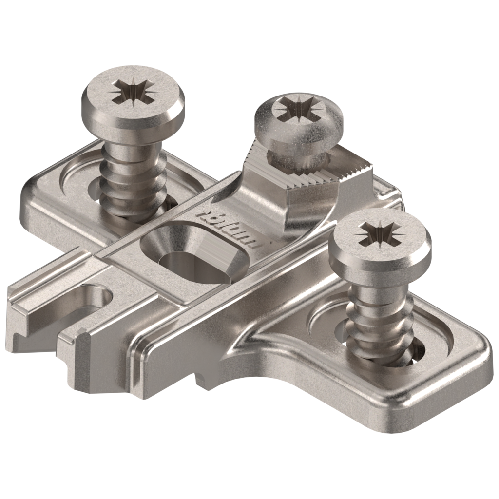 MODUL mounting plate cruciform blind corner hinge